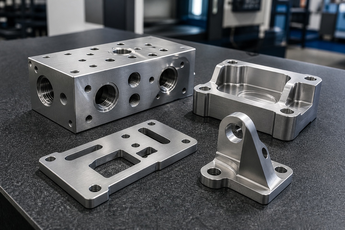 面向定制金属零件的 CNC 精密加工服务: 带孔位与装配接口的棱柱类 CNC 精密加工项目类型