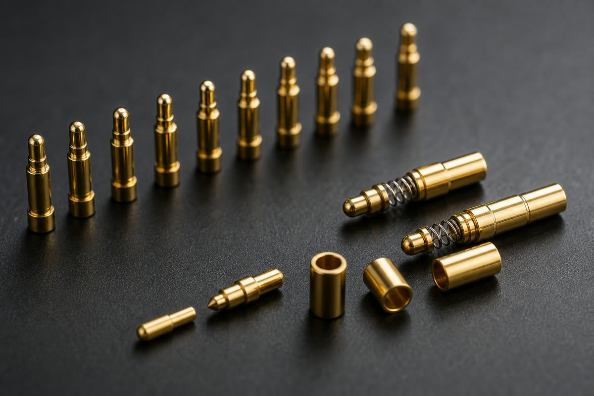 Pogo Pin 零件: CNC 精密零件形态
